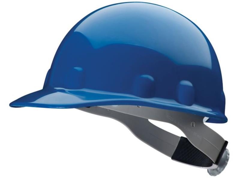 E-2 Cap : Blue Fibre Metal Supereight Thermoplastic Cap Style Hard Hat With 8 Point Ratchet Suspension