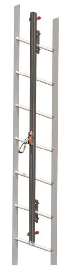 Miller GlideLoc™ Ladder Climbing System Galvanised Kits (Rail) : 100Ft Galvanized Kit, Includes 16 Brackets