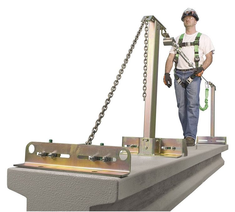 Miller SkyGrip™ Temporary Horizontal Lifeline Systems : Stainless Steel Anchor Shackle