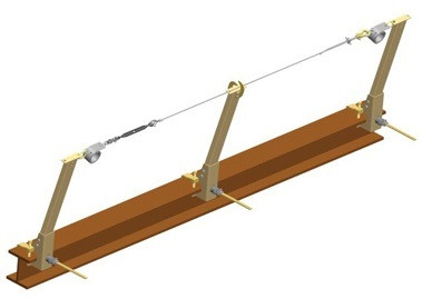 Miller SkyGrip™ for Steel Applications : Stanchion With Standard Base Beam Flange Width 4'' To 18'' and Beam Flange Thickness Up