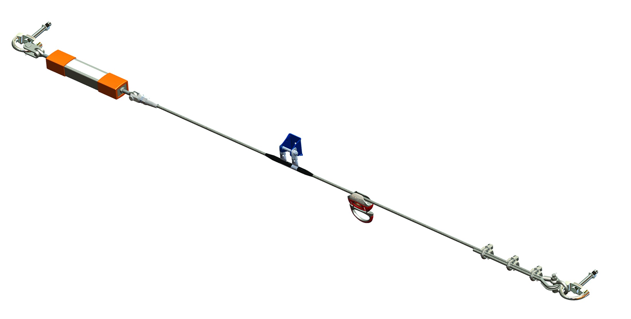 Miller Xenon® Permanent Horizontal Lifeline System : 60Ft Cable