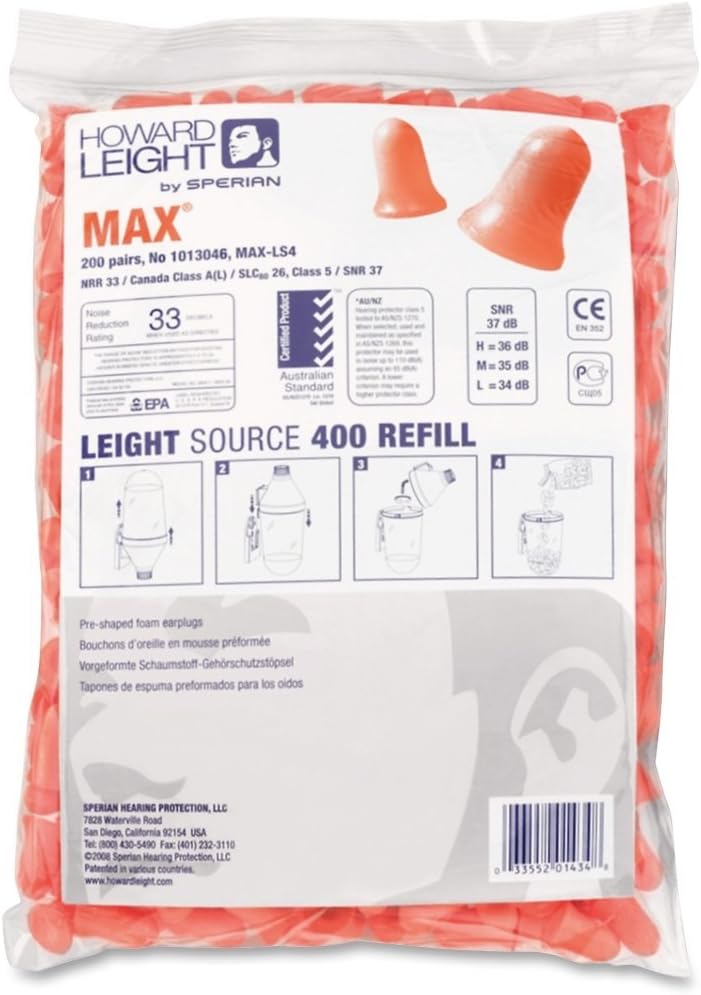 Disposable Earplugs 2 : Reuse, Comfrt Adpt, 2 Pair