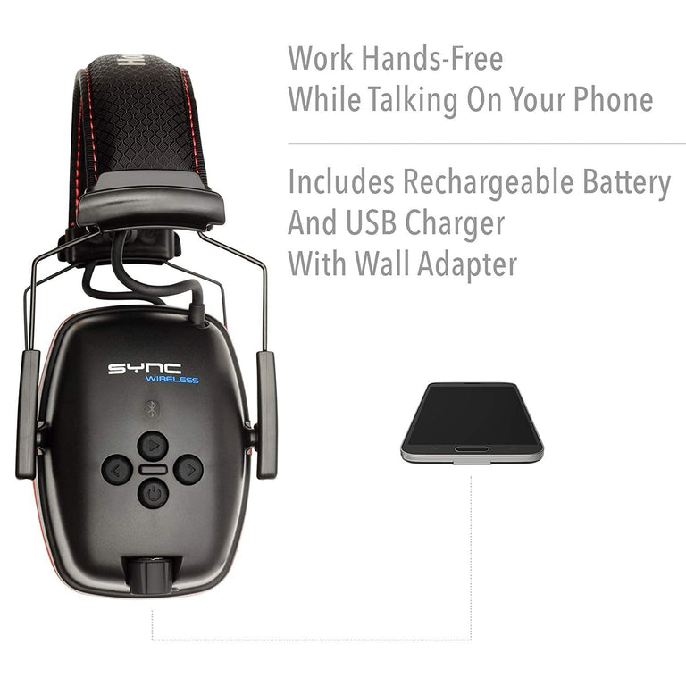 Communication Earmuffs 1 : Sync Wireless Acc, USb Cord, US