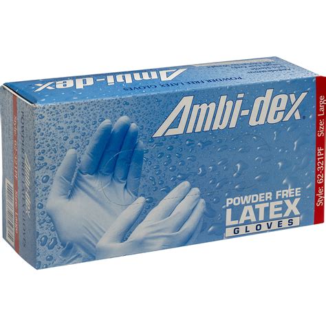 POWERCOAT® Disposable Gloves : Latex/Neoprene/Nitrile Powder-Free Size L
