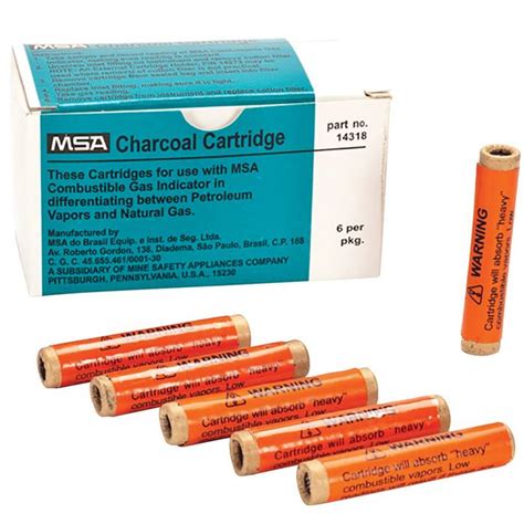 CHARCOAL CARTRIDGE, 6/PKG