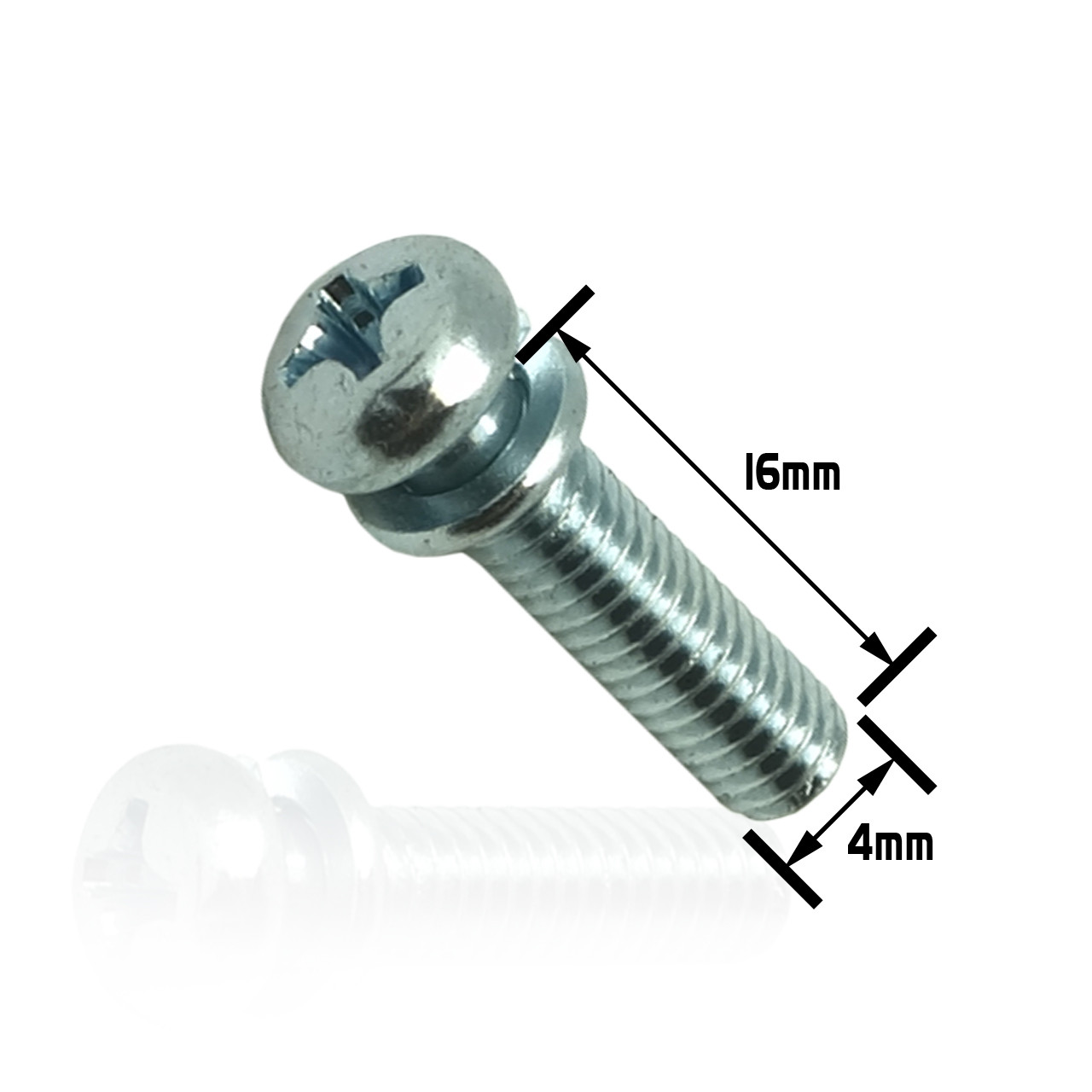 SCREW PHILLIPS PAN HEAD M4X16, QTY – 100