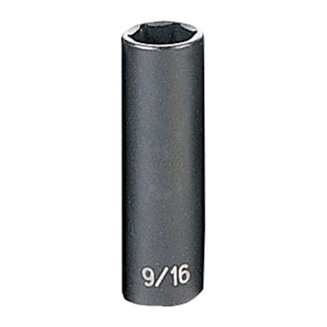 SOCKET HEX DEEP WELL 9/16 X 3/8 DRIVE