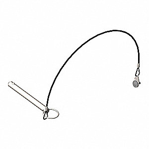 Pin, Quick Release, 1/2"x4" w/20" Cable