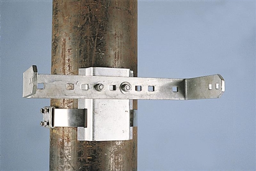Dyna-Glide® Climbing Protection System, Straight Notched Rail, galvanized standard length 7' 4-3/16"