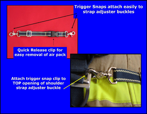 SHOULDER STRAP,RESCUE AIR,KEVLAR,W/NX PD
