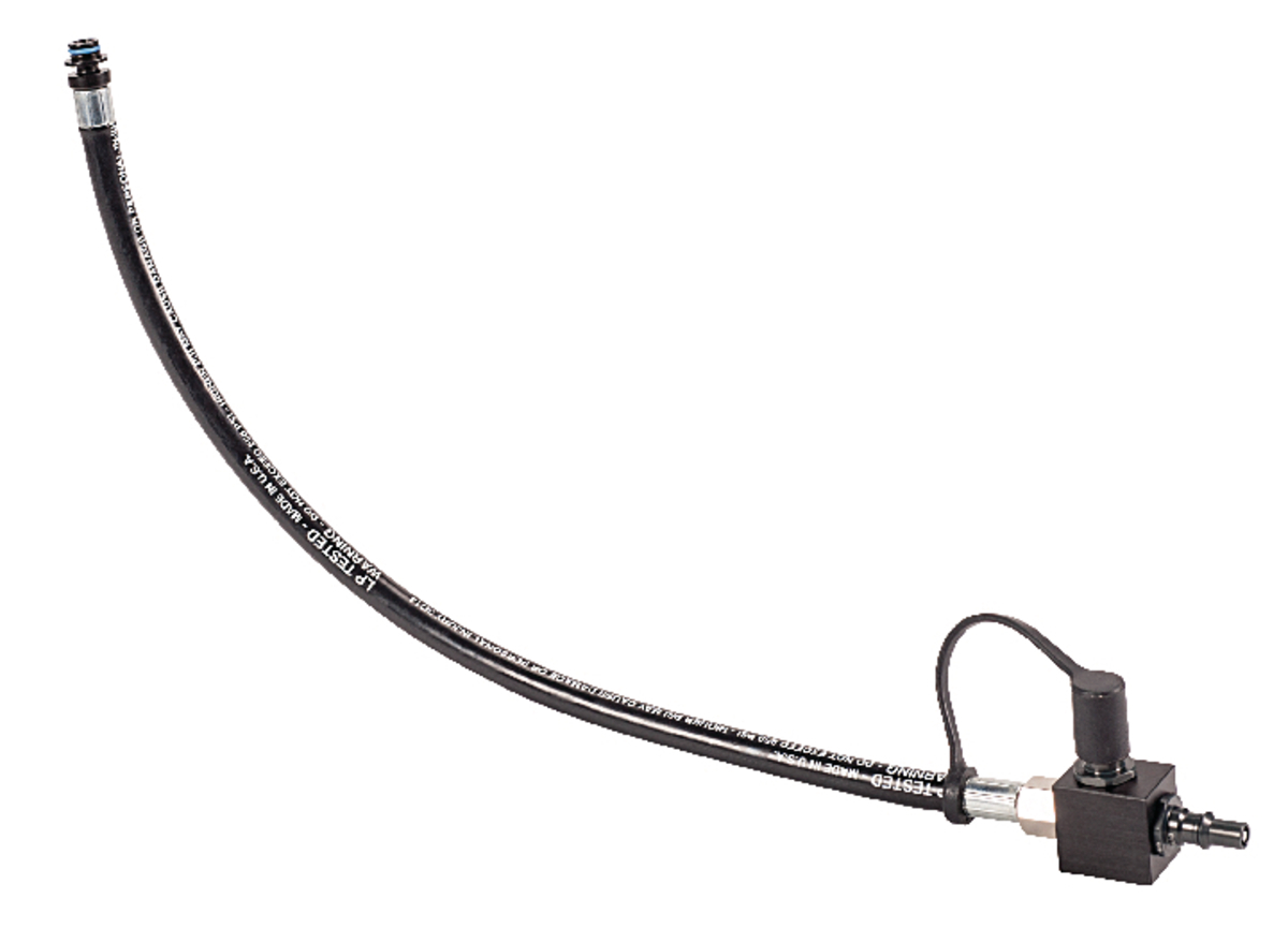 HOSE ASSEMBLY, FIREHAWK, 17" LONG