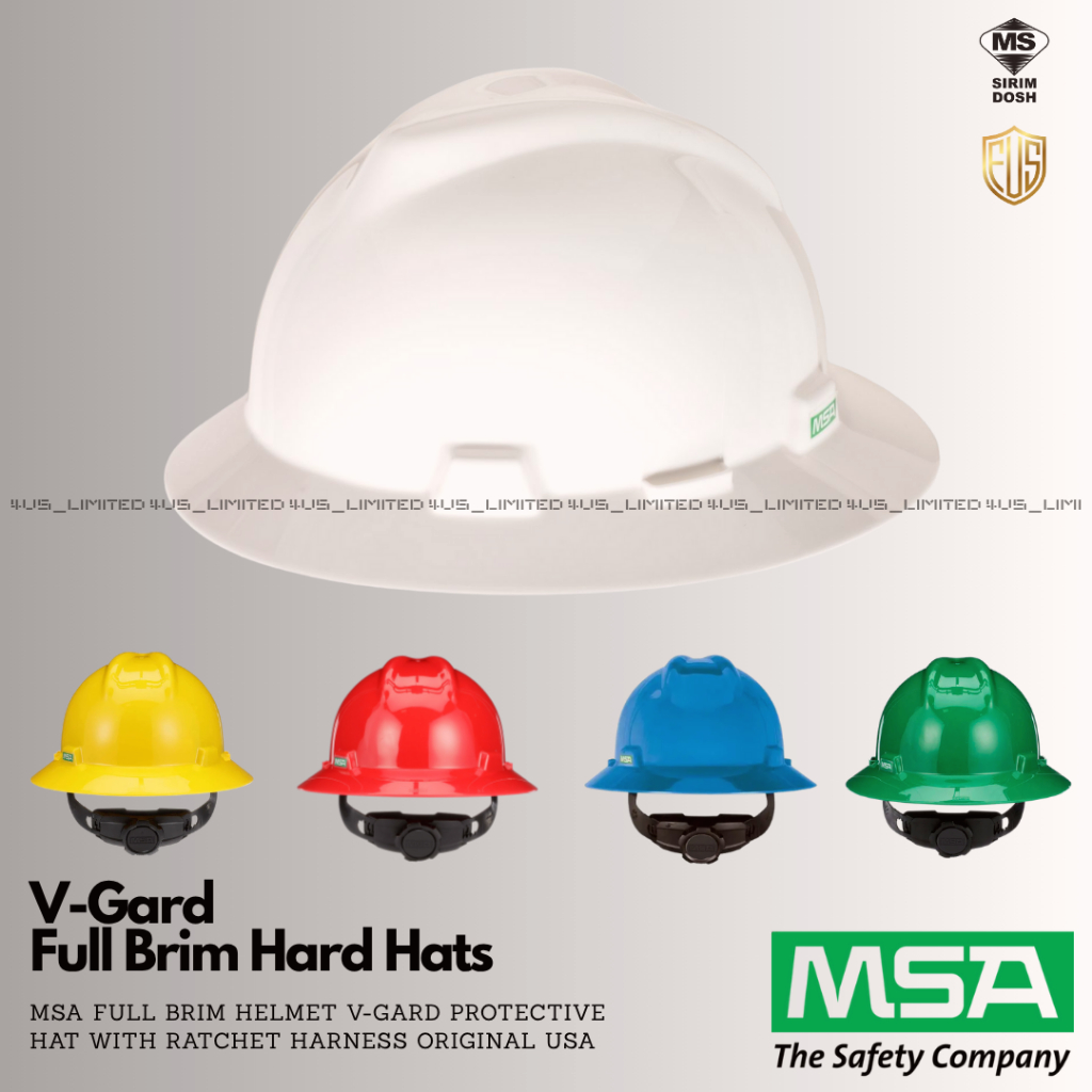 HAT,V-GARD,RATCHET,ORG,LB/CH