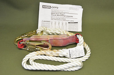 S/A LANYARD,ADJ,ROPE,SURE-STOP,6 FT.