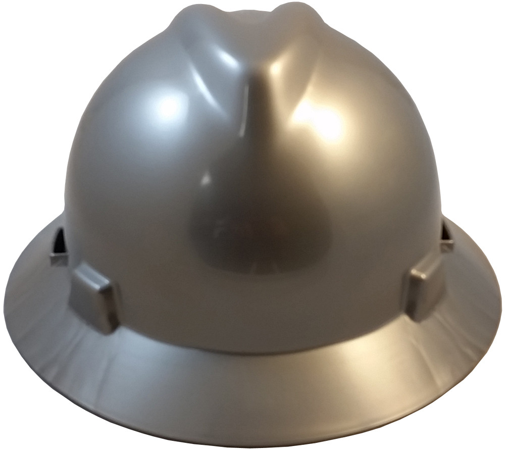 HAT,V-GARD,SILVER,W/STAZ ON SUSPENSION