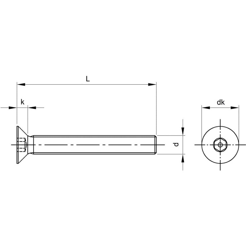 Screw M4x16 Pin Trx Csk A2 SS