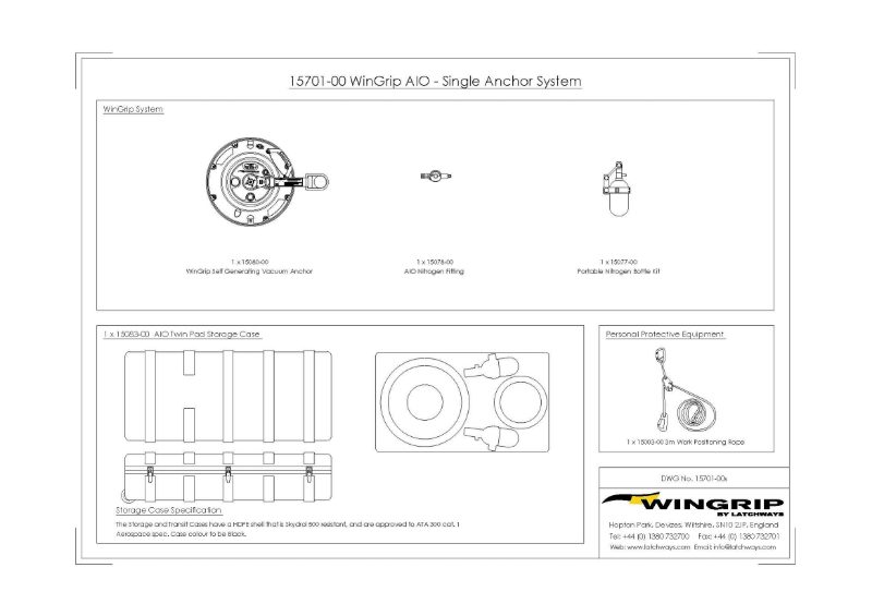 Wingrip AIO Single + Flying Anchor (SWA)