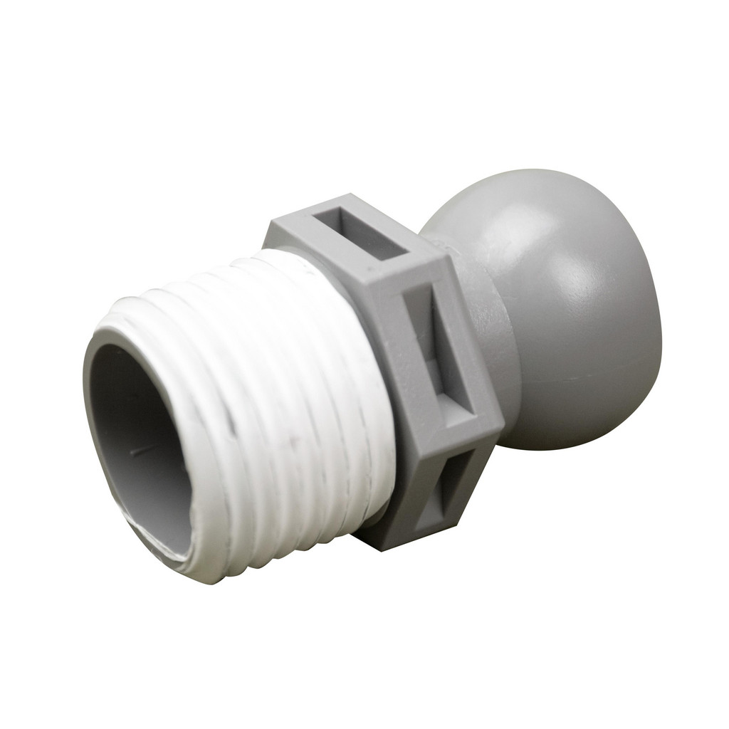 SmartWasher Connector – 1/2" NPT Gray