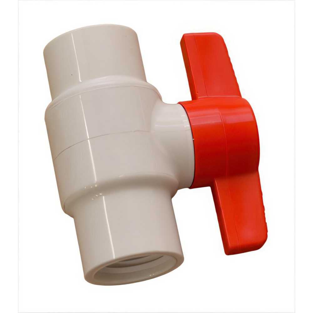 SW Ball Valve – ½" PVC Threaded Gray Blue Handle