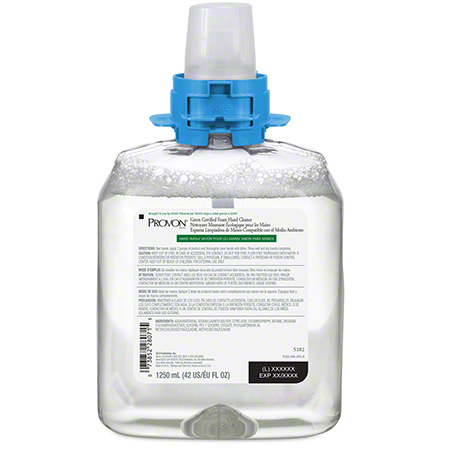 PROVON® FMX™ 1250 mL Green Certified Foam Cleaner" (Clear)