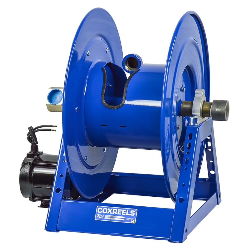 Coxreels Electric 24V DC Explosion Proof Motor Rewind Hose Reel: 1" I.D., 100' hose capacity, less hose, 3000 PSI