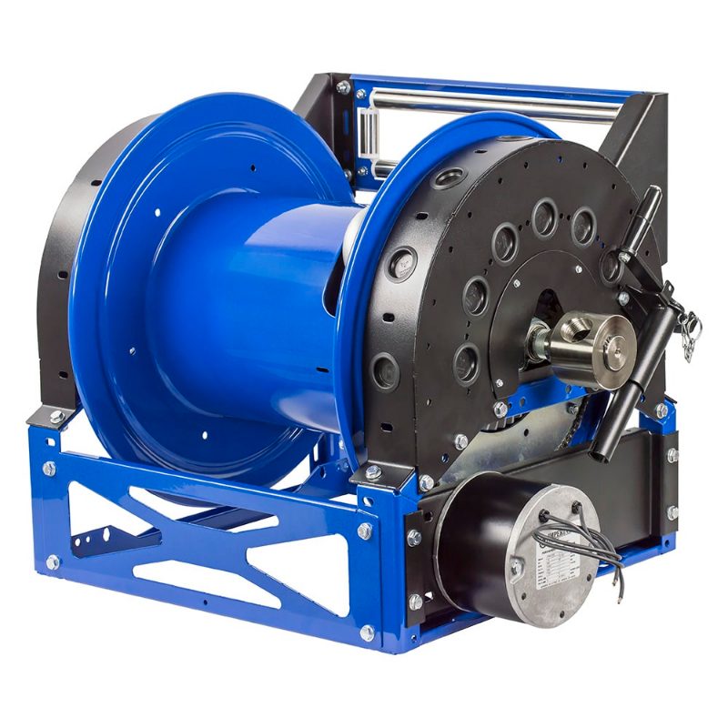 Coxreels Air Motor #6 Hybrid Frame Hose Reel: 1 1/2" I.D., 200' less hose, 1500 PSI