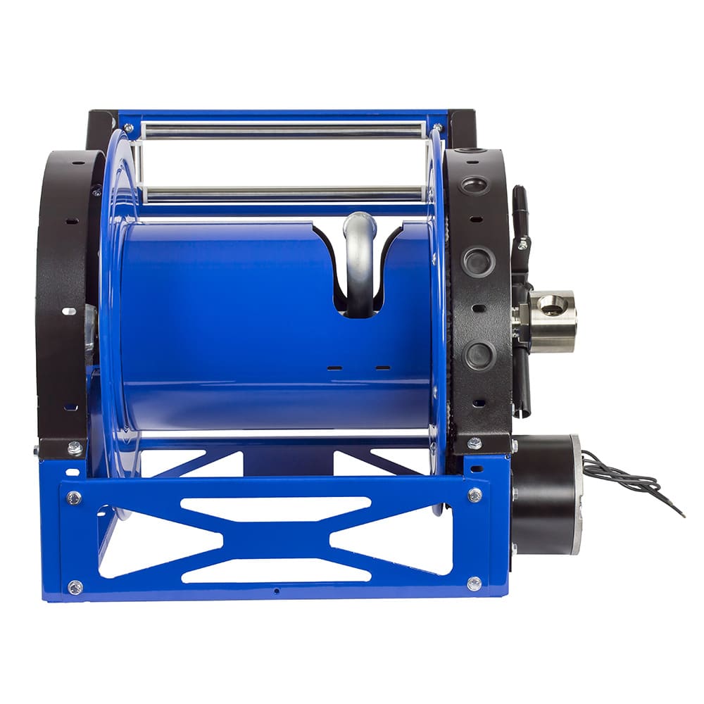 Coxreels Front Bevel Geared Hand Crank Hybrid Frame Hose Reel: 1 1/2" I.D., 225' less hose, 1500 PSI