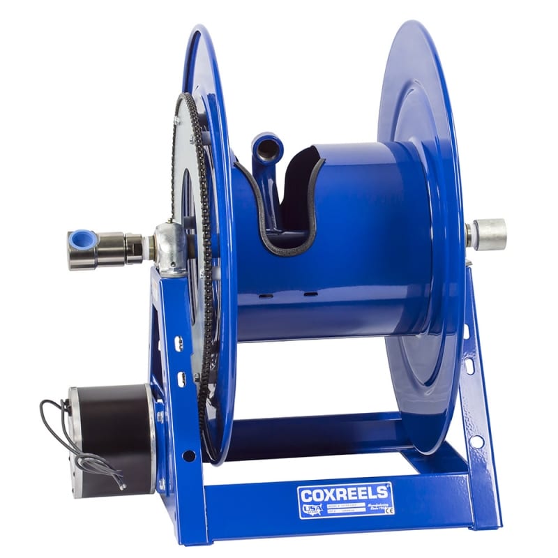 Coxreels Electric 24V DC Explosion Proof Motor Hybrid Frame Hose Reel: 1" I.D., 225' less hose, 3000 PSI