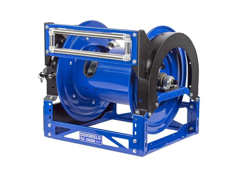 Coxreels Electric 24V DC Explosion Proof Motor Hybrid Frame Hose Reel: 1 1/2" I.D., 20' less hose, 1500 PSI