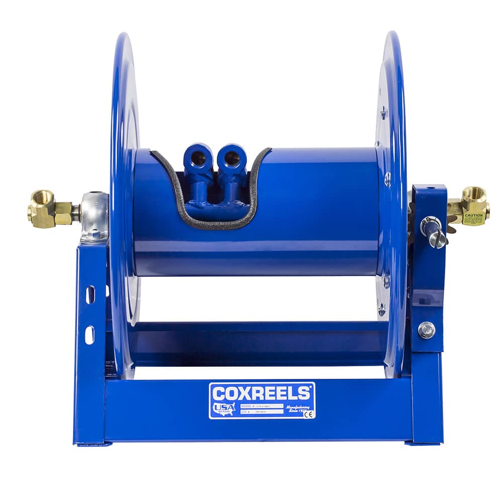 Coxreels Dual Hose Hydraulic Motor Rewind: 1/2" I.D., 100' hose capacity, less hose, 3000 PSI