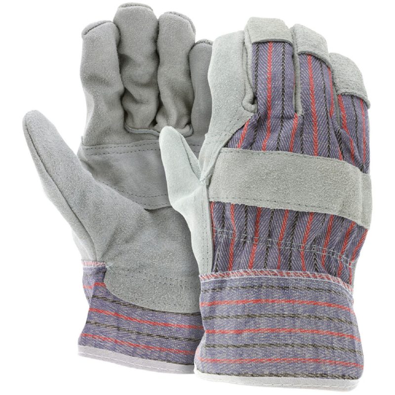 MCR Safety Gloves Patch Palm Striped Fabric (1220SX)