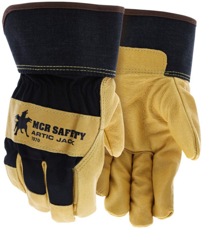 MCR Safety Gloves Premium Dbl Palm PE Safety Cuff M (1411M)