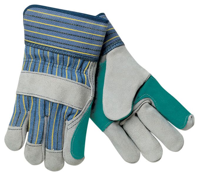 MCR Safety Gloves Premium Dbl Palm PE Safety Cuff S (1411S)