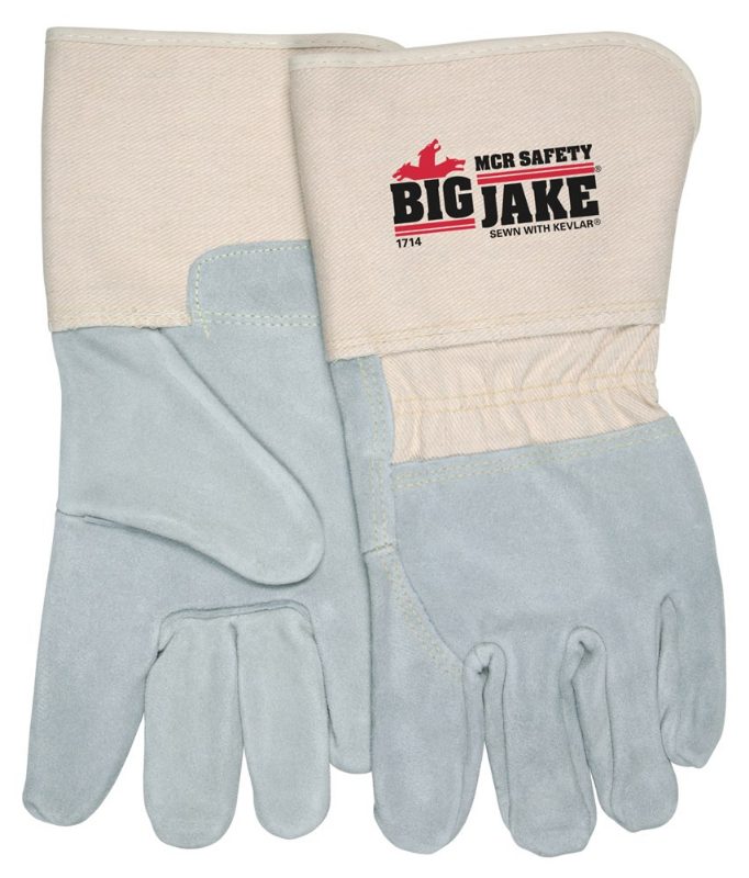 MCR Safety Gloves Side Leather Palm W/Kev (16010XL)