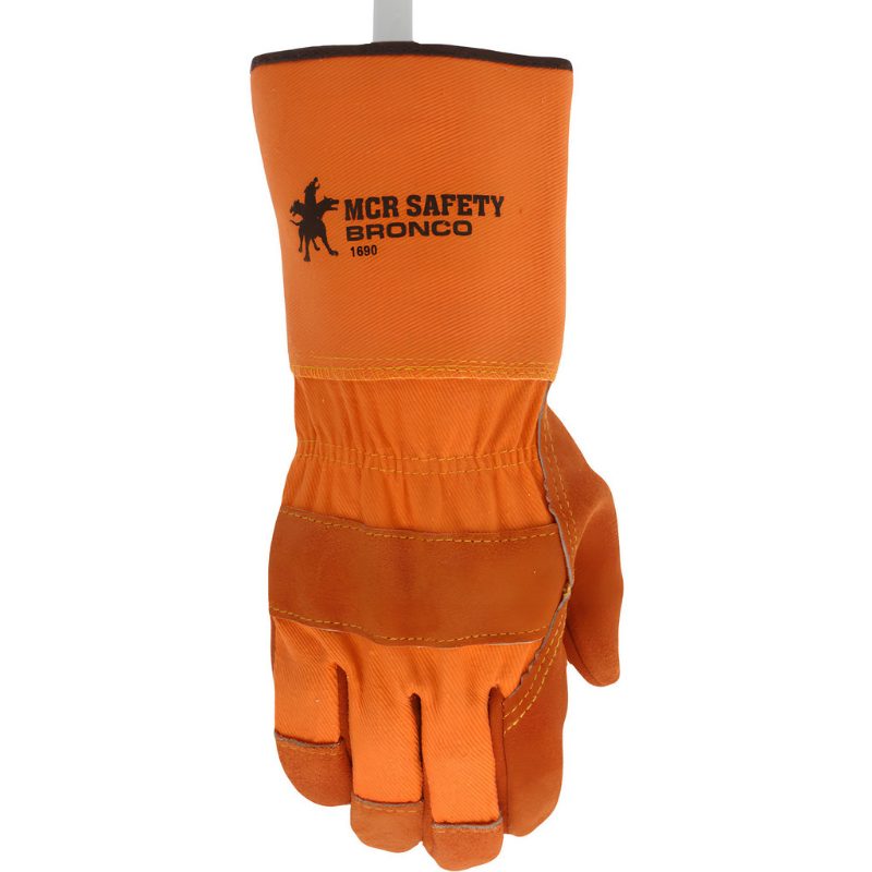MCR Safety Gloves Bronco,Side,Gauntlet (1690)