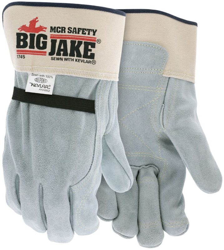 MCR Safety Gloves Big Jake Double Palm Safety Cuff W/Kev (1711)