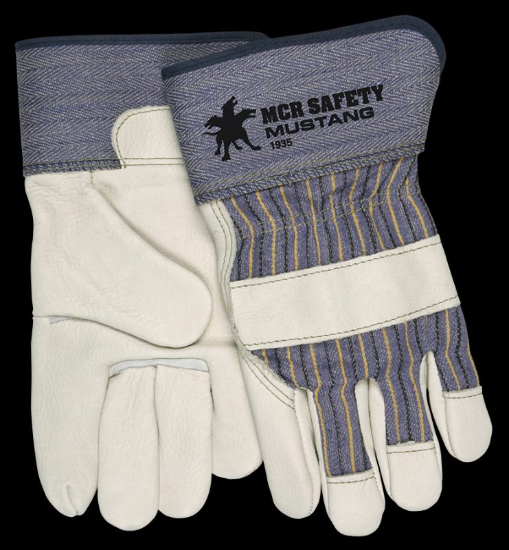 MCR Safety Gloves Mustang Grain Cow Leather Palm Glove (1935M)