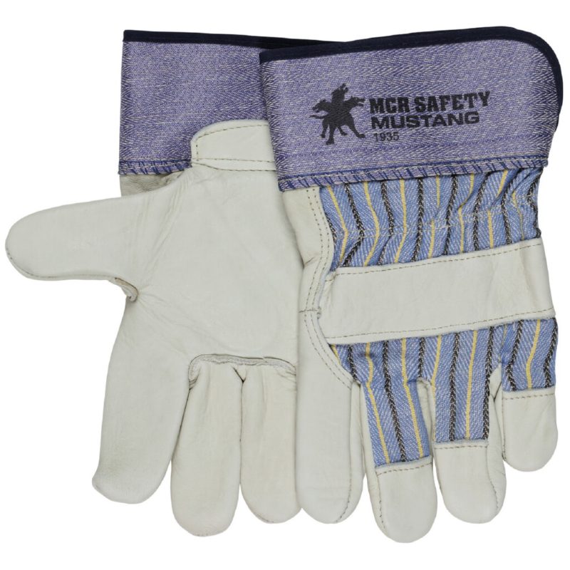 MCR Safety Gloves Mustang Grain Cow Leather Palm Glove (1935XL)