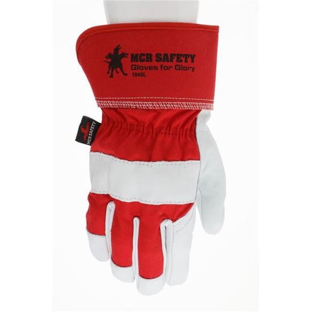 MCR Safety Gloves Grain Goat Lthr Palm Safety Cuff XL (1940XL)