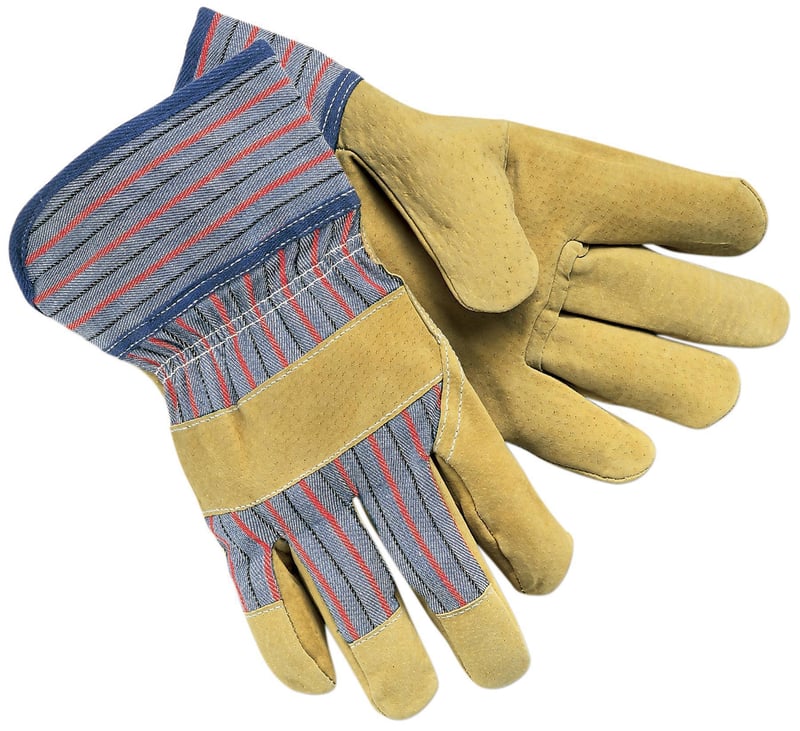 MCR Safety Gloves Split Pig Leather Industry Grade (1950L)