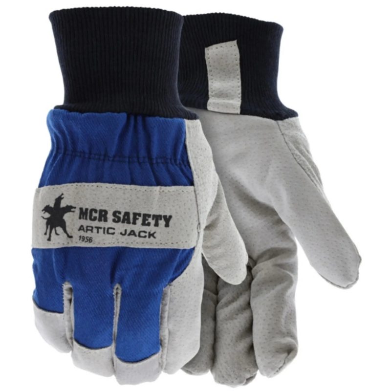 MCR Safety Gloves Premium Split Pig Lined Knit Wrist (1956S)