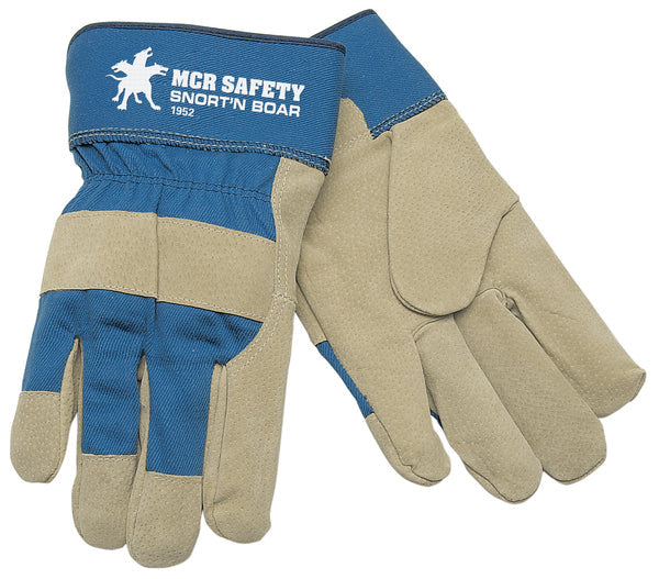 MCR Safety Gloves Premium Split Pig Lined Knit Wrist (1956XL)