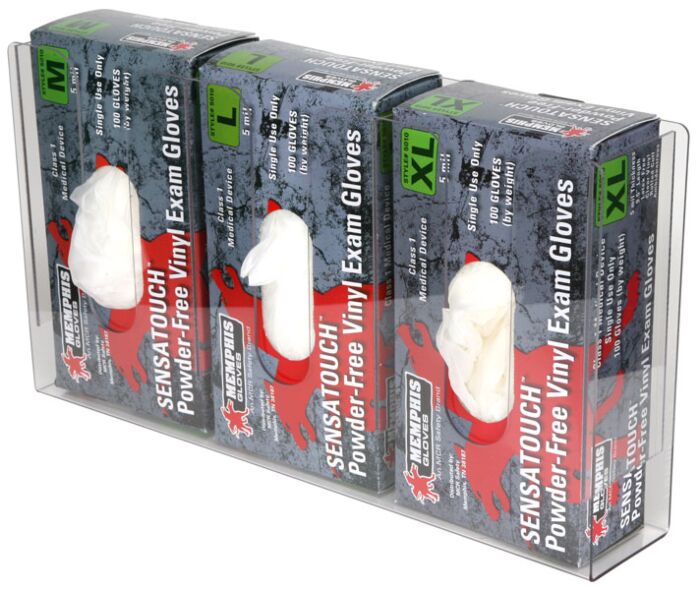 MCR Safety Gloves Acrylic Disp Glove Dispenser 3 slot (300)