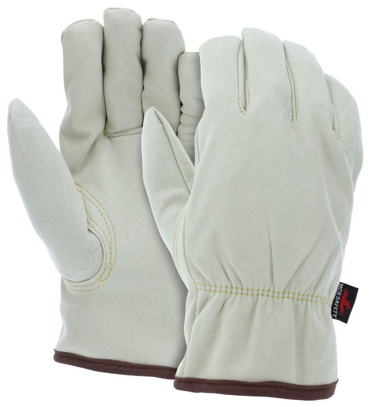 MCR Safety Gloves Prem Cow Split Driver w/Keystone Thumb (3110M)