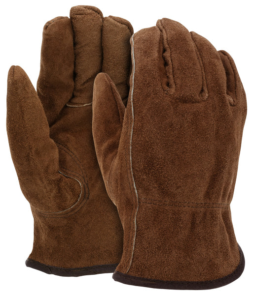 MCR Safety Gloves Prem Cow Split Drvr Pile Lined W/Key Thb (3170L)