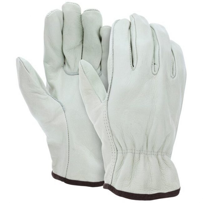 MCR Safety Gloves Cow Grain Drivers Glove w/Straight Thumb (3201INL)