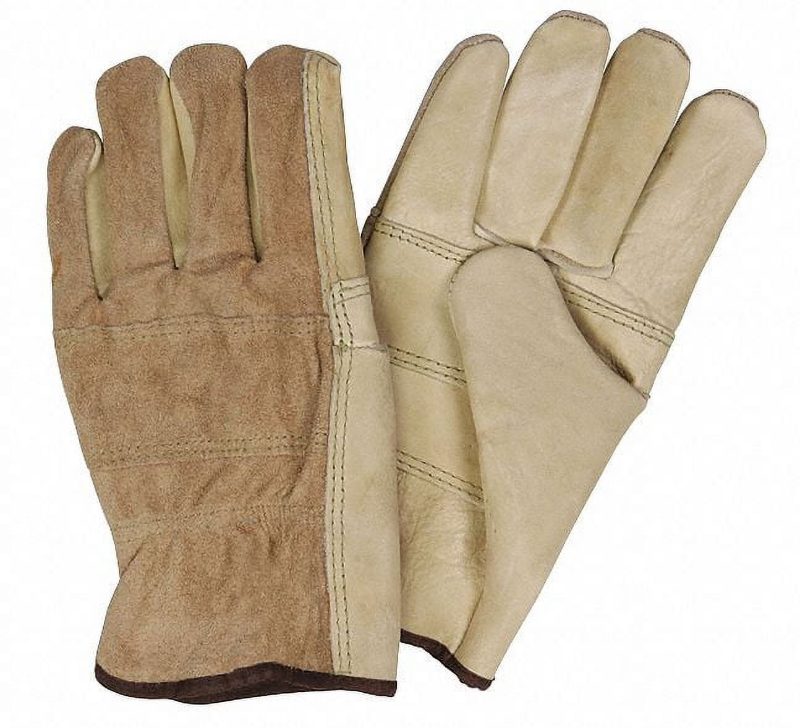 MCR Safety Gloves Econ Patch Grain Drvr/Splt Back Key Thb (32055XL)