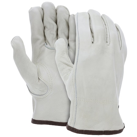 MCR Safety Gloves Cow Grain Drivers Glove w/Keystone Thumb (3211INS)