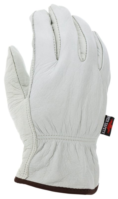 MCR Safety Gloves Sel Cow Grain Drivr Red Fleece Str Thmb (3250S)