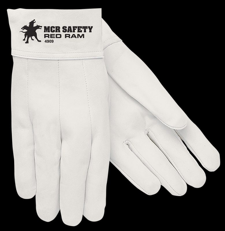 MCR Safety Gloves Ind Grade Grain Drvr Red Flc Lnd Str Thb (3255XL)