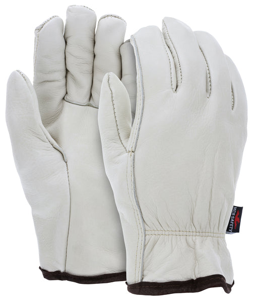 MCR Safety Gloves Prem Cow Grain Driver Foam Lined Str Thb (3260S)